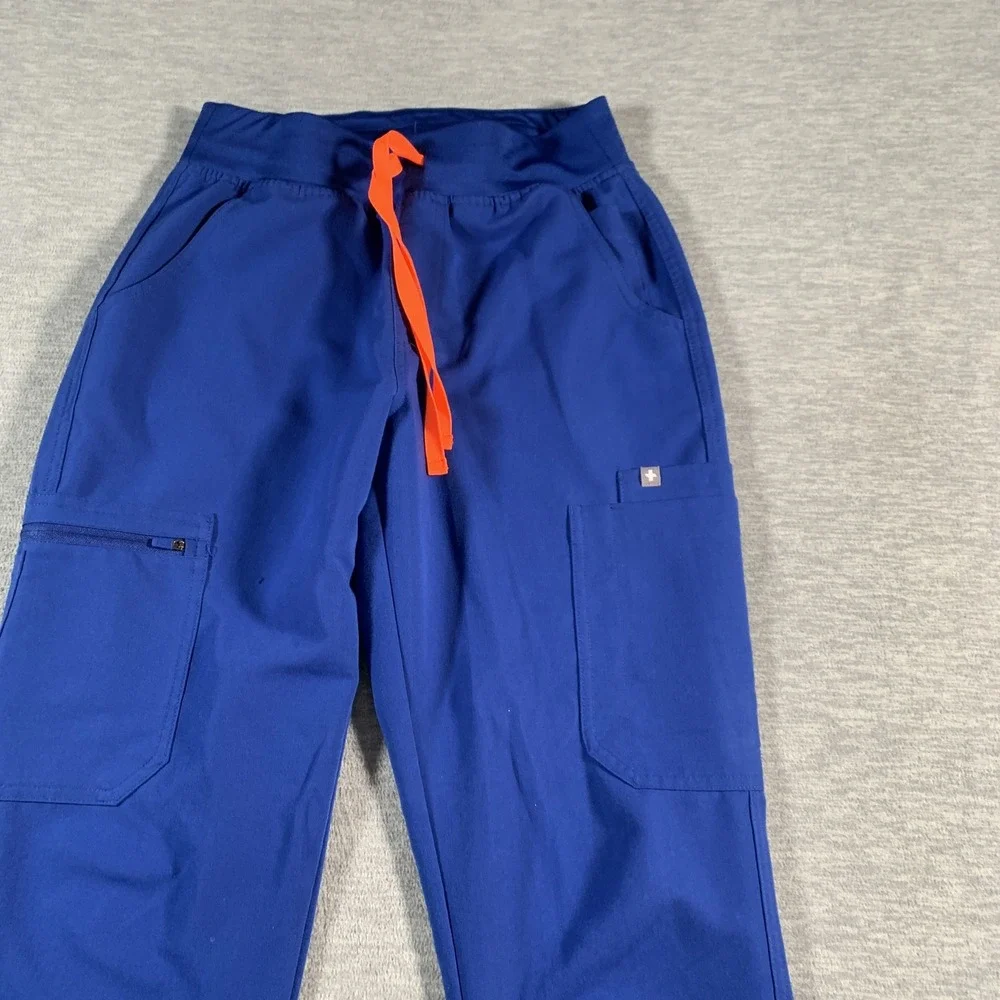 Figs Technical Collection Pants Mens Small Jogger Scrub Cargo Pockets Drawstring